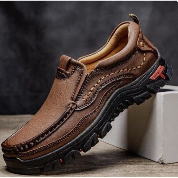 Outdoor Men’s 13.5-14 (48) Handmade Ortho Walking Comfort Shoes Genuine Leather main image 10